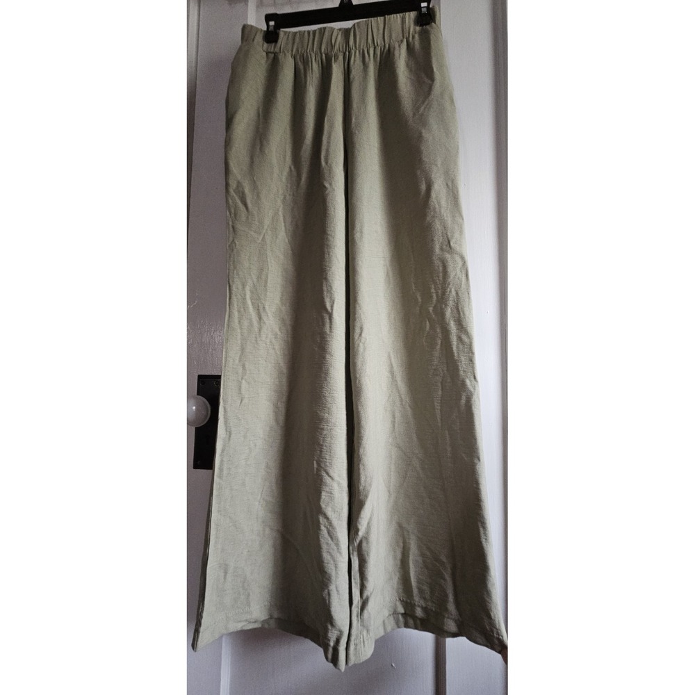 like an angel Rayon Nylon‎ blend tea wide leg pull on woman Sz M